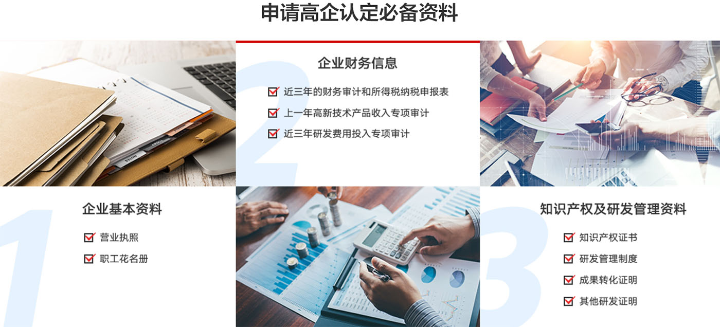 徐州高新技術企業認定需要的資料清單